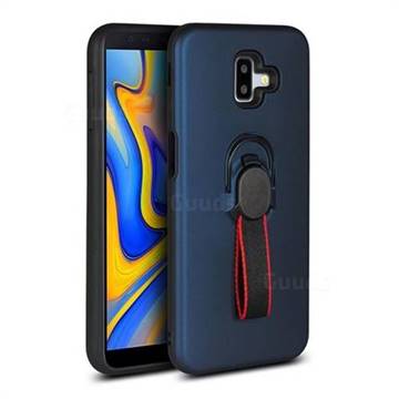 Raytheon Multi-function Ribbon Stand Back Cover for Samsung Galaxy J6 Plus / J6 Prime - Blue