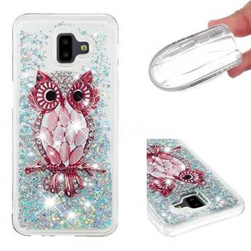 Seashell Owl Dynamic Liquid Glitter Quicksand Soft TPU Case for Samsung Galaxy J6 Plus / J6 Prime