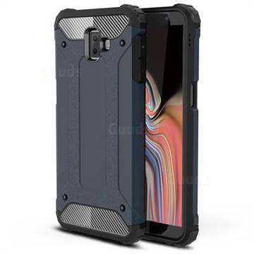 King Kong Armor Premium Shockproof Dual Layer Rugged Hard Cover for Samsung Galaxy J6 Plus / J6 Prime - Navy