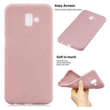 Soft Matte Silicone Phone Cover for Samsung Galaxy J6 Plus / J6 Prime - Lotus Color