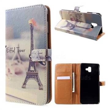 Eiffel Tower Leather Wallet Case for Samsung Galaxy J6 Plus / J6 Prime