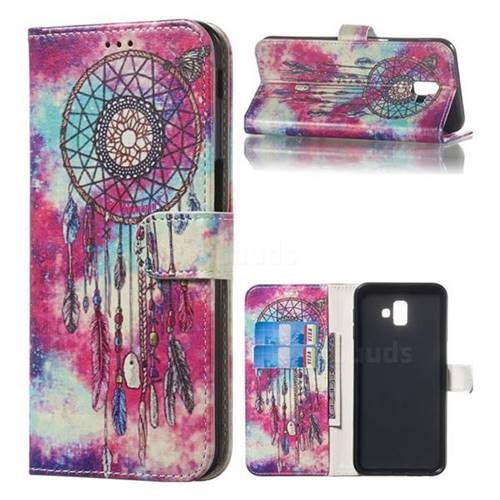 Butterfly Chimes PU Leather Wallet Case for Samsung Galaxy J6 Plus / J6 Prime