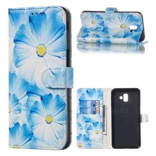 Orchid Flower PU Leather Wallet Case for Samsung Galaxy J6 Plus / J6 Prime
