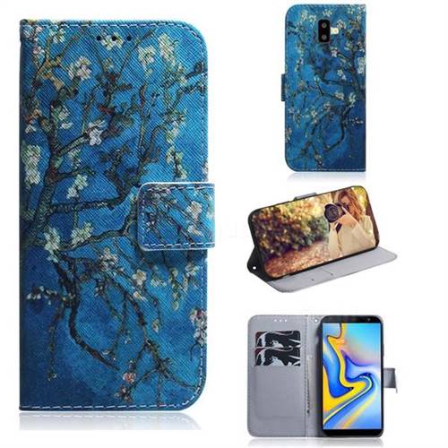 Apricot Tree PU Leather Wallet Case for Samsung Galaxy J6 Plus / J6 Prime