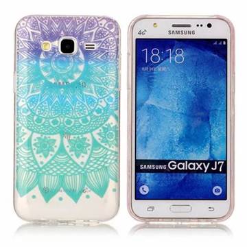 Mandala Wind Chimes Super Clear Soft TPU Back Cover for Samsung Galaxy J7 2015 J700
