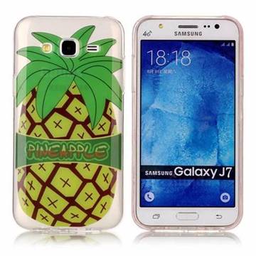 Big Pineapple Super Clear Soft TPU Back Cover for Samsung Galaxy J7 2015 J700