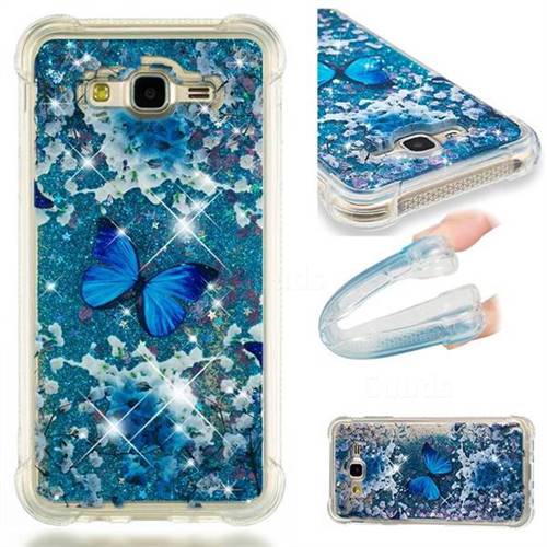 Flower Butterfly Dynamic Liquid Glitter Sand Quicksand Star TPU Case for Samsung Galaxy J7 2015 J700