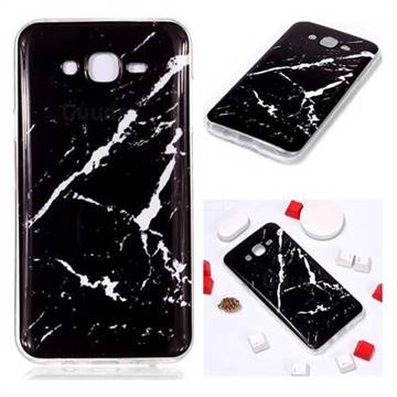 Black Rough white Soft TPU Marble Pattern Phone Case for Samsung Galaxy J7 2015 J700