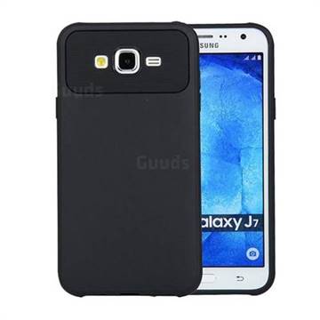 Carapace Soft Back Phone Cover for Samsung Galaxy J7 2015 J700 - Black