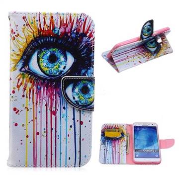 Eye Painting Leather Wallet Case for Samsung Galaxy J7 J700F J700H J700M