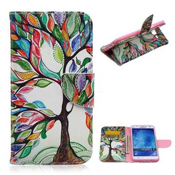 The Tree of Life Leather Wallet Case for Samsung Galaxy J7 J700F J700H J700M
