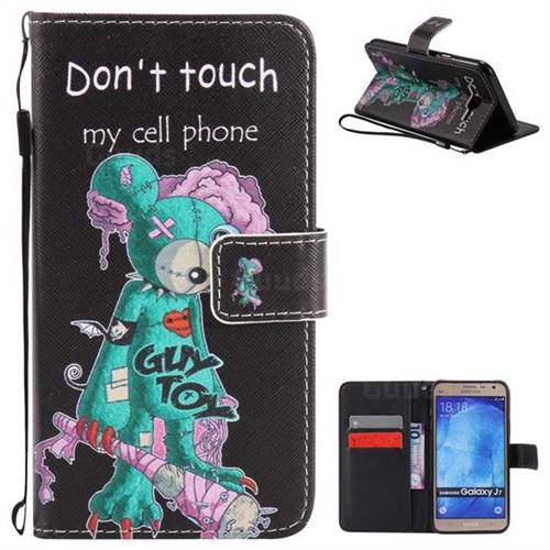 One Eye Mice PU Leather Wallet Case for Samsung Galaxy J7 2015 J700
