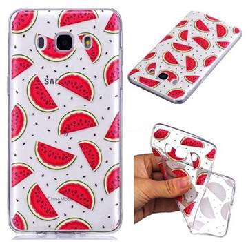 Red Watermelon Super Clear Soft TPU Back Cover for Samsung Galaxy J7 2016 J710
