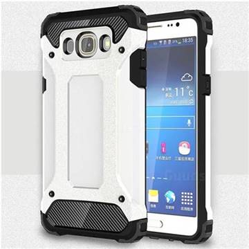 King Kong Armor Premium Shockproof Dual Layer Rugged Hard Cover for Samsung Galaxy J7 2016 J710 - White