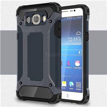 King Kong Armor Premium Shockproof Dual Layer Rugged Hard Cover for Samsung Galaxy J7 2016 J710 - Navy