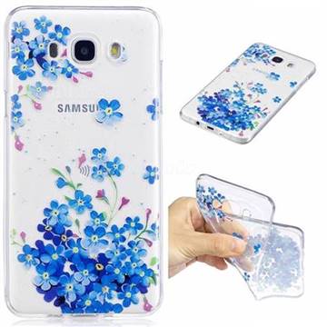 Star Flower Super Clear Soft TPU Back Cover for Samsung Galaxy J7 2016 J710