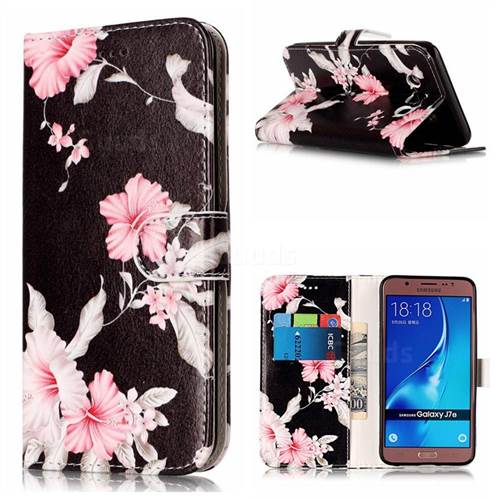 Azalea Flower PU Leather Wallet Case for Samsung Galaxy J7 2016 J710
