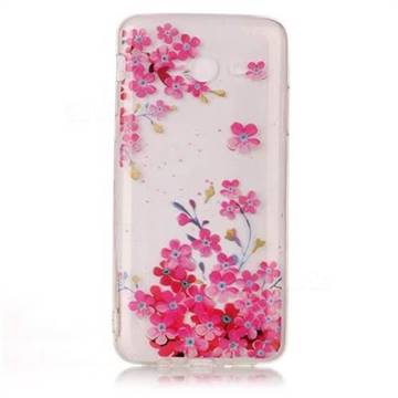 Plum Blossom Bloom Super Clear Soft TPU Back Cover for Samsung Galaxy J7 2017 Halo