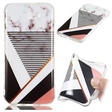 Pinstripe Soft TPU Marble Pattern Phone Case for Samsung Galaxy J7 2017 Halo US Edition