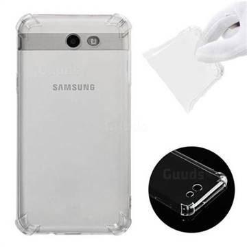 Anti-fall Clear Soft Back Cover for Samsung Galaxy J7 2017 Halo US Edition - Transparent