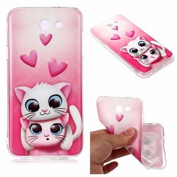 Love Cat Matte Soft TPU Back Cover for Samsung Galaxy J7 2017 Halo US Edition