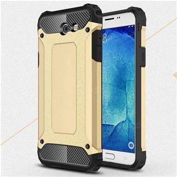 King Kong Armor Premium Shockproof Dual Layer Rugged Hard Cover for Samsung Galaxy J7 2017 Halo US Edition - Champagne Gold