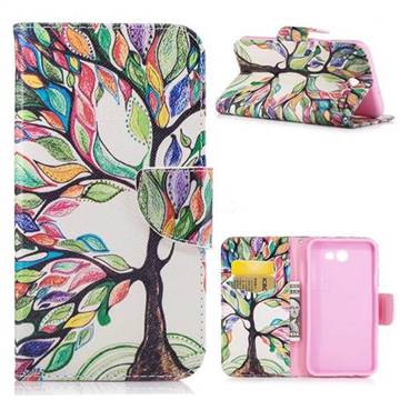 The Tree of Life Leather Wallet Case for Samsung Galaxy J7 2017 Halo