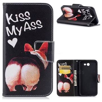 Lovely Pig Ass Leather Wallet Case for Samsung Galaxy J7 2017 Halo