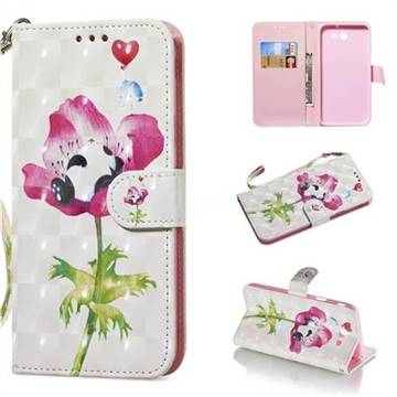Flower Panda 3D Painted Leather Wallet Phone Case for Samsung Galaxy J7 2017 Halo US Edition