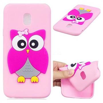 Pink Owl Soft 3D Silicone Case for Samsung Galaxy J7 2017 J730 Eurasian