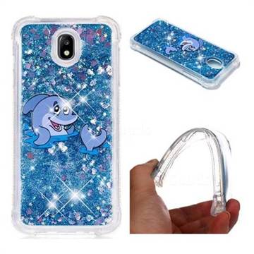 Happy Dolphin Dynamic Liquid Glitter Sand Quicksand Star TPU Case for Samsung Galaxy J7 2017 J730 Eurasian