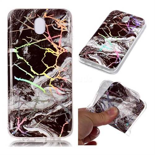 White Black Marble Pattern Bright Color Laser Soft TPU Case for Samsung Galaxy J7 2017 J730 Eurasian