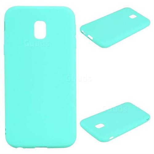 Candy Soft Silicone Protective Phone Case for Samsung Galaxy J7 2017 J730 Eurasian - Light Blue