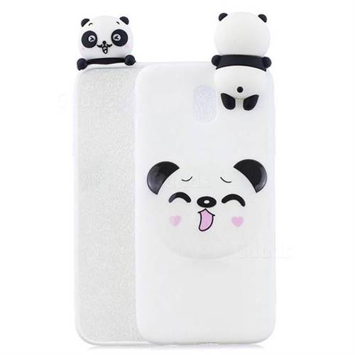 Smiley Panda Soft 3D Climbing Doll Soft Case for Samsung Galaxy J7 2017 J730 Eurasian