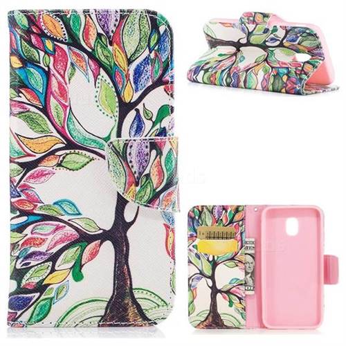 The Tree of Life Leather Wallet Case for Samsung Galaxy J7 2017 J730