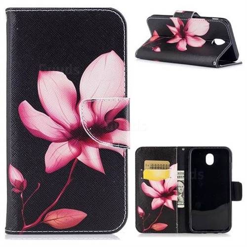 Lotus Flower Leather Wallet Case for Samsung Galaxy J7 2017 J730