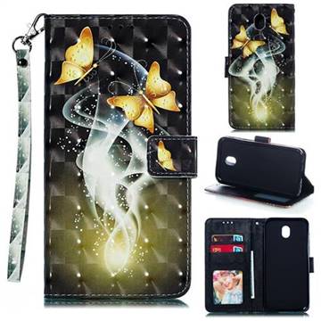 Dream Butterfly 3D Painted Leather Phone Wallet Case for Samsung Galaxy J7 2017 J730 Eurasian