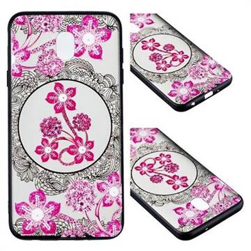 Daffodil Lace Diamond Flower Soft TPU Back Cover for Samsung Galaxy J7 (2018)