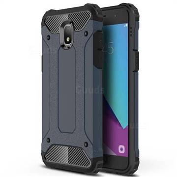 King Kong Armor Premium Shockproof Dual Layer Rugged Hard Cover for Samsung Galaxy J7 (2018) - Navy