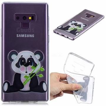 Bamboo Panda Clear Varnish Soft Phone Back Cover for Samsung Galaxy J7 Duo