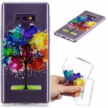Oil Painting Tree Clear Varnish Soft Phone Back Cover for Samsung Galaxy J7 Duo