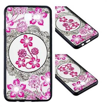 Daffodil Lace Diamond Flower Soft TPU Back Cover for Samsung Galaxy J7 Prime G610