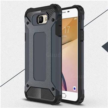 King Kong Armor Premium Shockproof Dual Layer Rugged Hard Cover for Samsung Galaxy J7 Prime G610 - Navy