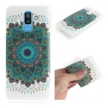 Peacock Mandala IMD Soft TPU Cell Phone Back Cover for Samsung Galaxy J8