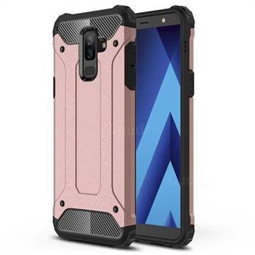 King Kong Armor Premium Shockproof Dual Layer Rugged Hard Cover for Samsung Galaxy J8 - Rose Gold