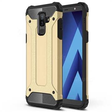 King Kong Armor Premium Shockproof Dual Layer Rugged Hard Cover for Samsung Galaxy J8 - Champagne Gold
