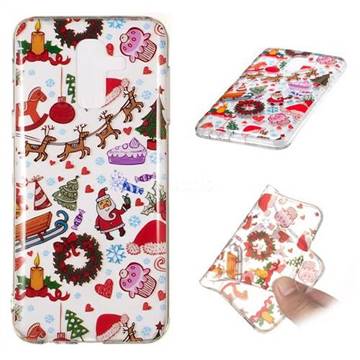 Christmas Playground Super Clear Soft TPU Back Cover for Samsung Galaxy J8