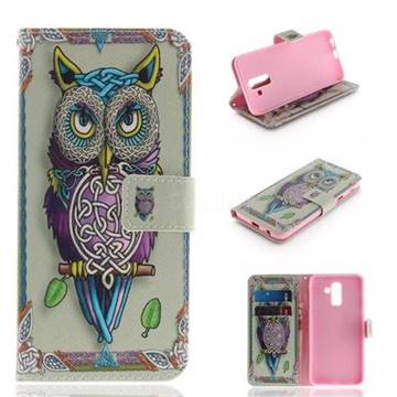 Weave Owl PU Leather Wallet Case for Samsung Galaxy J8