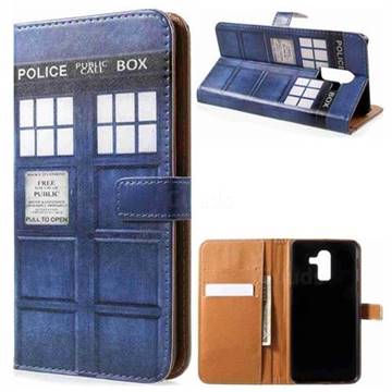 Police Box Leather Wallet Case for Samsung Galaxy J8