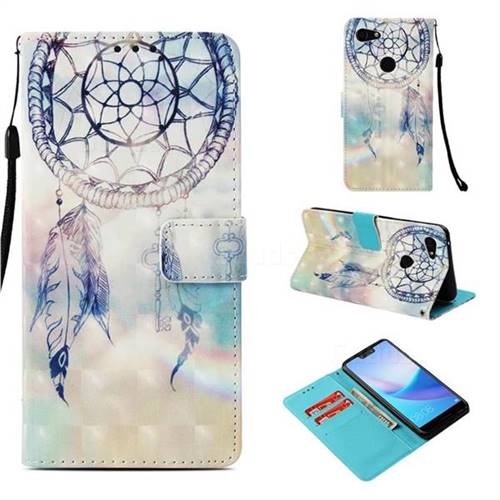 Fantasy Campanula 3D Painted Leather Wallet Case for Google Pixel 3 XL